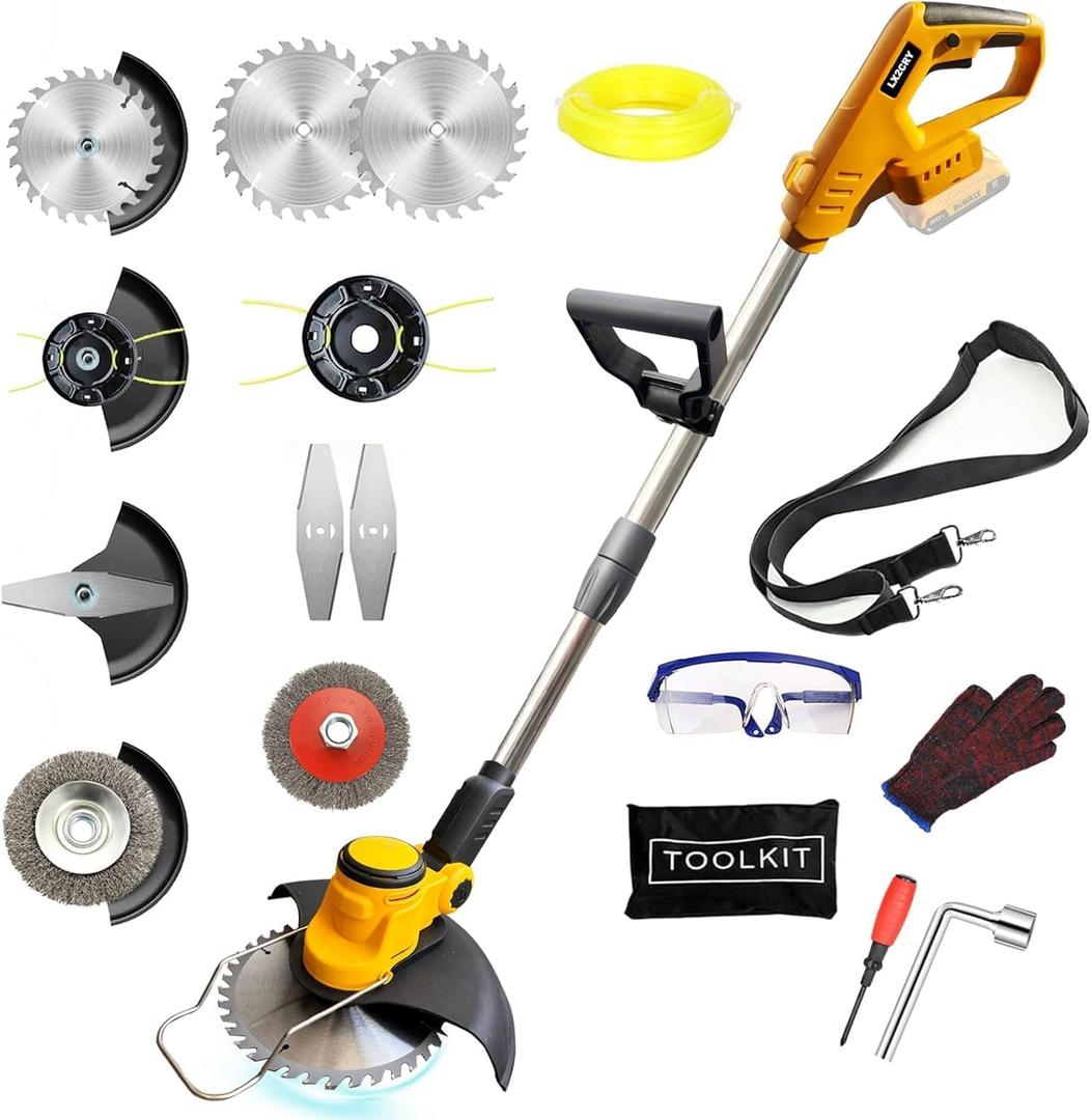 Cordless Weed Wacker for Dewalt 20V Battery, 4 in 1 Weed Eater