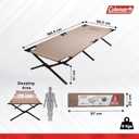 Coleman Trailhead II Large Folding Cot with Easy Setup & Takedown, Supports Adults up to 6ft 2in or 300lbs, Great for Camping, Lounging, Elevated Sleeping, Guests, & More