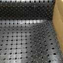 jxgzyy Commercial Rubber Floor Mat, 3 x 5 Anti Fatigue Non-Slip Drainage Mat for Entrance, Restaurant, Industrial Pool, Bar, Garden, Wet Areas, Black
