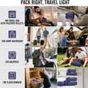 Veken 10 Set Packing Cubes for Travel Essential, Suitcase Organizer Bags in 4 Sizes, Carry-On Luggage Accessories with Large Laundry & Hanging Toiletry Bag, Must-Have for Airplane, Road Trip & Camping