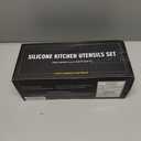 Umite Chef 22-Piece Silicone Cooking Utensils SetHeat Resistant & Dishwasher Safe Kitchen Tools, Black Non-Scratch Spatula Set for Nonstick Cookware (Khaki)