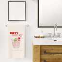 WFSM Dirty Shirley Cocktail Funny Kitchen Towels, Bar Towels for Home Bar Kitchen, Funny Kitchen Decor, Dish Towels for Kitchen Drying, Bar Cart Accessories and Decor, 16x24 Inches, 095-XS-MJ-1