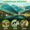 16X52 Mini Monocular Telescope High Powered for Adults, Birthday Gifts for Men Dad Him Husband Teen Boys, BAK4 & FMC Prism Scope for Birdwatching Outdoors Hunting, Cool Gadgets for Men