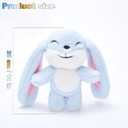 Bunny Plush Toy Stuffed Animal Funny Rotating Head Rabbit Plush Pillows Toy Cute Sensory Soft Stuffed Animals Doll That Show Your Mood Stuffed Bunny For Easter Christmas Birthday Gift11in(Blue)