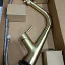 WEWE Kitchen Faucets with Pull Down Sprayer, Stainless Steel Single Handle 1 Hole for Family Kitchen Commercial Camper Laundry Rv Bar, Matte Black