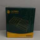 Calmbee Storage Bag Organizer - Foil & Plastic Wrap Organizer with Cutter, Kitchen Storage Compatible with Gallon, Quart, Sandwich, Snack Bags & 12" Aluminum Foil & Wax Paper, White