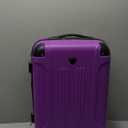 Travelers Club Chicago Hardside Expandable Spinner Luggage, Purple, 20" Carry-On