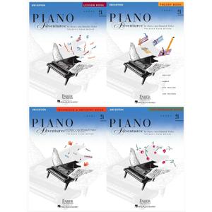 Faber Piano Adventures Level 2A Set (4 Books) 2nd Edition - Lesson, Theory, Technique & Artistry, Performance