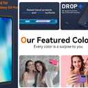 for Samsung Galaxy S25 Plus Case, with HD Tempered Glass Screen Protector, Heavy Duty Shockproof Drop Protective Rugged Tough Durable Phone Cover (Dark Blue)