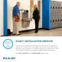 Elkay LZS8L Single Filtered ADA Water Fountain, Cooled, Light Gray Granite, 120V, EZ push bar, Refrigerated, 8 Gallons Capacity