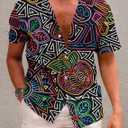 KYKU Mexico Shirt for Men Funny Beach Shirts Hawaiian Button Down Short Sleeve (Black, XXL)