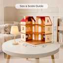 Family Manor Doll House — Large 3-Story Modular Playhouse with Furniture, Bunny Figures & Accessories, Ultimate Pretend Play Home for Kids Ages 3+, 1:12