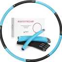 FEECCO Weighted Fitness Hoop, 8 Detachable Sections for Weight Loss