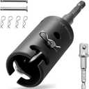 1 Inch Trailer Jack Drill Adapter with Two 1/2 Inch Socket Adapter BitHeavy Duty Cr-Mo Steel, Replace The Trailer Jack Handle