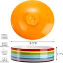 Lyellfe Ceramic Tortilla Warmer, 8.5 Inch Colorful Tortilla Server Keeper Container with Lid, Hold up to 12 Tortillas, Great for Taco Tuesday Night, Mexican Party, Microwave and Oven Safe, 8 inches x 2.3 inches