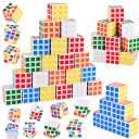 GOLDGE 48 Mini Cube Puzzles, 1.18in 3x3, Fun Party Favors for Kids - School Rewards & Classroom Prizes, Perfect for Birthdays, Easter, Christmas & Stocking Stuffers