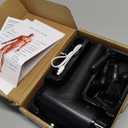 Massage Gun Deep Tissue, Handheld Electric Muscle Massager, High Intensity Percussion Massage Device for Pain Relief with 9 Attachments & 30 Speed, Black