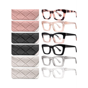 CCVOO Stylish Reading Glasses for Women, Eyeglasses, Blue Light Readers for Women, Computer Eye Glasses, Cheaters (+0.0)