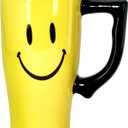 Spoontiques SMILEY FACE TRAVEL MUG, 18 ounces