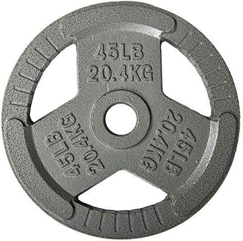 Fitvids  Cast Iron 1" Standard Weight Plate, 45lb