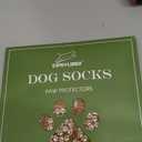 EXPAWLORER Dog Socks for Cold Winter Snow to Prevent Licking Paws, Anti Slip Doggie Booties Grippy Shoes for Hardwood Floors, Boots & Paw Protectors for Small Medium Large Senior Dogs Khaki M