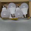 Full Spectrum Light Bulb, 6000K Natural Sunlight Bulbs, 9W 60W Equivalent LED Light Bulb, Natural Light Bulbs A19, E26/E27, 4 Pack