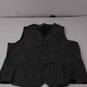 Mens Suit Vest Waistcoat Tweed Retro V Neck Wool Herringbone for Prom M/L