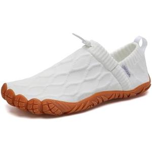 WateLves Barefoot Water Shoes Women Men Minimalist Comfortable Walking Shoes Beach Outdoor Running Sneakers 14, White