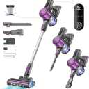 Gevi Cordless Vacuum Cleaner for Home, Stick Vacuum with Powerful Suction Design, LED Display, Long Runtime Detachable Battery, Deep Clean for Hard Floor Carpet [2024 Upgraded]