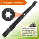 942-04385 Mower Blade for Craftsman Cub Cad et 30" Deck Mini Riders, 3-in-1 Mulching Blade 742-04385 Compatible with Craftsman R1000, Cub Cad et CC30, Troy Bilt TB30, 1 Pack