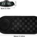 BOXOB Multifunction Car Anti-Slip Mat with 360 Rotating Auto Phone Holder, Universal Dashboard Organizer Pad with Temporary Parking Number for Phones Keys Sunglasses Gadgets (Gray Black)