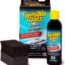 Invisible Glass 91411 Glass Stripper Hard Water Spot Remover Strips Coatings, Waxes, Oils & Road Film Preps Windshields for Rain Repellent & Ceramic Coating 4 Fl Oz