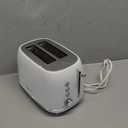 Keenstone Toaster 2 Slice, Retro Wide Slot Stainless Steel Toaster with 6 Browning Levels, Reheat & Defrost, for Bagel, Toast, Bread, Kitchen Essentials, Removable Crumb Tray, White