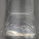 3-Pack Medium Clear Hard Shell Zipper Pouches, Clear Zipper Bags, Hard Case Pouches for Purse & Diaper Bag Organizer,and Travel Essentials (3M (White)