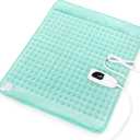 Heating Pad-Electric Heating Pads for Back,Neck,Abdomen,Moist Heated Pad for Shoulder,Knee,Hot Pad for Arms and Legs,Dry&Moist Heat & Auto Shut Off(Light Green, 20''24'')