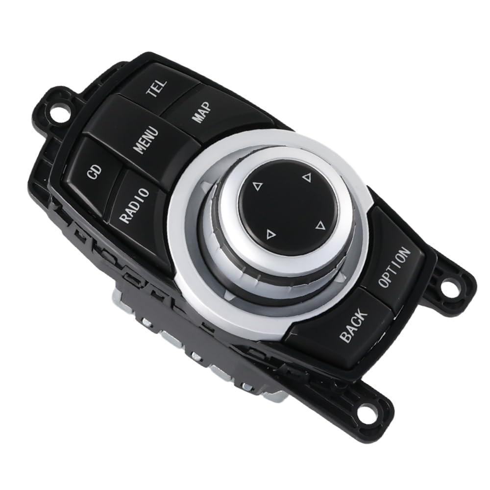 9206444 Multimedia Switch Controller Joystick - Compatible with BMW 5 7 X3 Series F07 F10 F11 F01 F02 F03 F04 F25 Hybrid 2007-2017 - Replaces OEM Part Numbers 65829206446, 65829212451