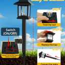 16-Pack Solar Lights Outdoor (Extra-Bright & Auto On/Off), Solar Powered Garden Lights, Outdoor Waterproof Solar Pathway Lights for Patio, Path, Yard, Landscape, Driveway, Walkway Decor (Warm White)
