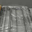 APEXCHASER Clothes Drying Rack with 4 Wings, Stainless Steel Drying Rack Clothing with Height-Adjustable, Foldable Gullwings Laundry Drying Rack, Indoor Outdoor Use, No Assembly, Regular Blue