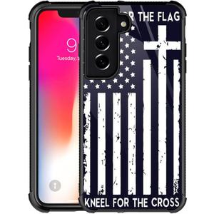 Compatible with Samsung Galaxy S21 FE Case,American Flag Cross Amazing Pattern Design Shockproof Anti-Scratch Hard PC Back Case for Samsung Galaxy S21 FE Case Compatible with Samsung Galaxy S21 FE Case,American Flag Cross Amazing Pattern Design Shockproof Anti-Scratch Hard PC Back Case for Samsung Galaxy S21 FE Case