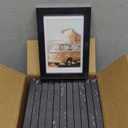 KTKDE MDF Wood Picture Frame 4x6 with Mat for 3.5x5 Black Wood Photo Frames Set of 12 , High Definition Glass Frame, Wood Frame Tabletop and Wall Mounting Horizontal or Vertical Display Photo Frame