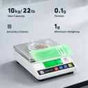 Bonvoisin Lab Scale 10kgx0.1g Counting Scale Digital Analytical Balance Accurate Electronic Scale CE Certification Laboratory Balance Precision Scale Jewelry Gold Scale (10kg, 0.1g)