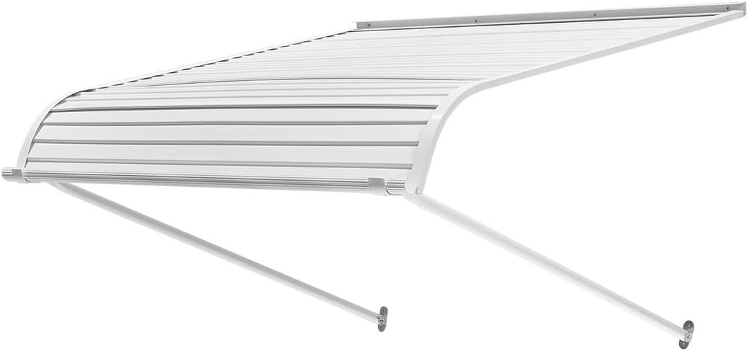 VEVOR Aluminum Awning 40 x 42 in, Durable Window Awning Door Canopy, Lightweight and Stable Aluminum Exterior Awnings Rain Snow Sunlight Protection for Door Entrance Windows Patio Porch