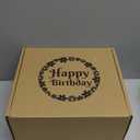 JTEWB Birthday Gifts For Women, Teen Girl, Her, Happy Birthday Gift Box For Girl, Women, Sister, Daughter, Friends, Cute Daisy Aesthetic Glass Cups Gift Set 7pcs (Beige)