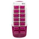 Joie Standard Ice Cube Tray, Covered and Stackable, No-Spill Removable Lid, Pop Open Door for Easy Refills, Keeps Ice Fresh, Freezer Durable, Dishwasher Safe, Colors May Vary