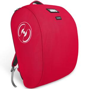 YOREPEK Padded Stroller Travel Bag for Airplane, Compatible with Doona Car Seat Stroller and More, Stroller Gate Check Bag with Lockable Zipper,Foldable Stroller Storage Bag Backpack for Baby Travel (Red)