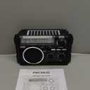 PRUNUS J02 AM FM SW Radio Portable with DualAntenna,Solar/D Battery Operated/USB Rechargeable with Bluethooth,Support TF Card/USB Playing, Transistor Radio Large Knob Easy to Use for Seniors