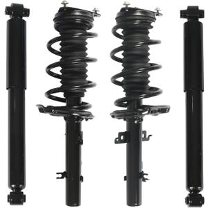 4PCS Front Rear Struts Shock Fit for Nissan Rogue 2014-2017 | Fit For Rogue Sport 2017-2020, Shock Absorbers With Coil Spring, Replacement 13661 13662 437328