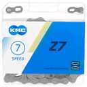 KMC Bike Chain Z7, High Performance Bicycle Chain, Quality & Highly Compatible with Chamfered Inner Plates, Shifting Performance Bicycle Chain, Multi-Speed Bike Chain, 1/2" X 3/32" - 114 Links