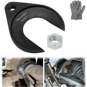 ReluxGo Inner CV Axle Puller Removal Tool 63mm with Nut, Front Wheel Drive Axle Pulley Attachment, Fits Slide Hammers with 5/8"-18 Threads, CV Joint Axle Removing Tool