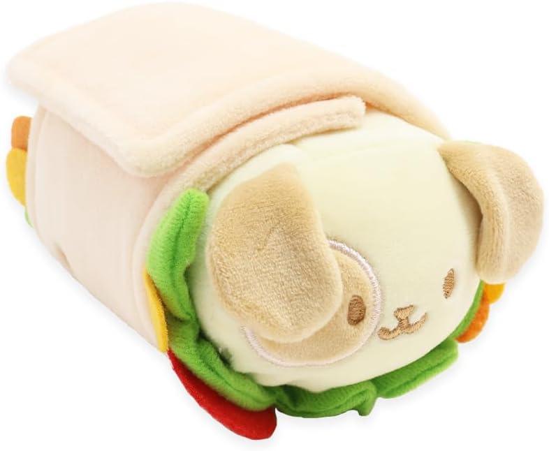Anirollz Puppiroll Plush in Burrito Outfitz  Kawaii Stuffed Animal with Removable Costume  Cute Squishy Plush Toy Gift for Boys & Kids